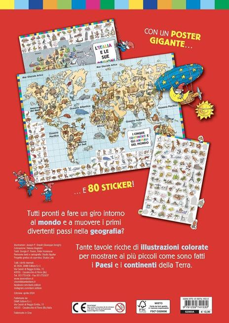 L'atlante per i più piccoli. Ediz. a colori. Con Poster. Con Adesivi - Giorgio P. Panini,Peter Holeinone - 5