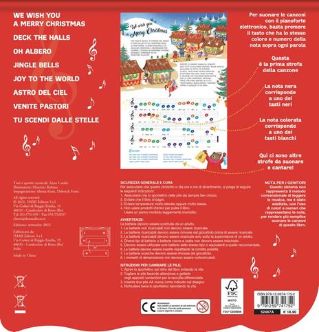 Il libro pianoforte di Natale. Con 8 famose canzoncine da leggere, cantare e suonare! - Anna Casalis - 6