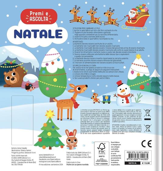 Natale. Premi e ascolta. Ediz. a colori - Anna Casalis - 2