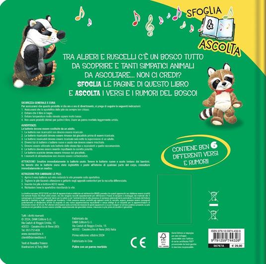 Il bosco. Sfoglia & ascolta. Ediz. a colori - Rosalba Troiano,Tony Wolf - 2
