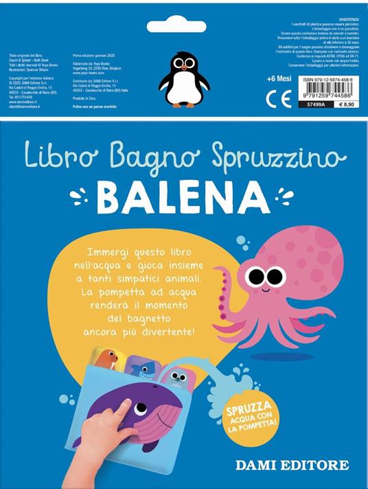 Balena. Libro bagno spruzzino. Ediz. a colori - Spencer Wilson - 3