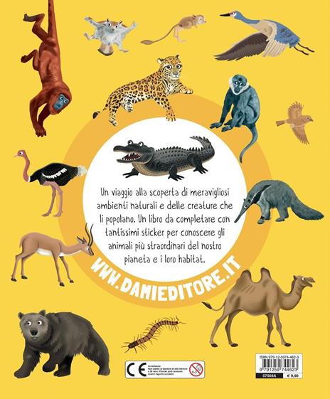 Animali selvaggi. Mondo animale. Con adesivi. Ediz. a colori - Anna Casalis - 2