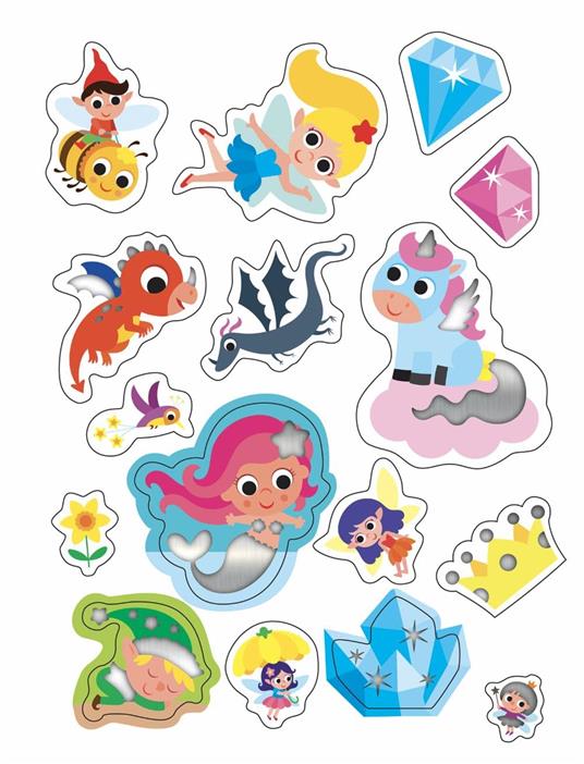 Mondi magici. Giochi, attività divertenti e tanti sticker scintillanti. Ediz. a colori - Serena Vezzani - 3