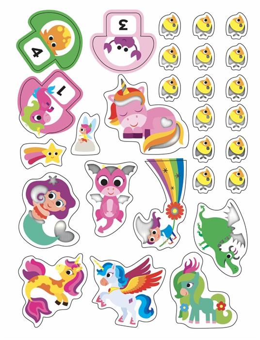 Mondi magici. Giochi, attività divertenti e tanti sticker scintillanti. Ediz. a colori - Serena Vezzani - 4