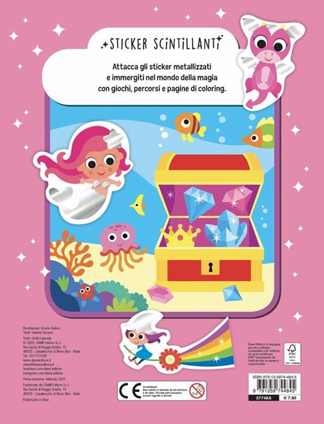 Mondi magici. Giochi, attività divertenti e tanti sticker scintillanti. Ediz. a colori - Serena Vezzani - 5