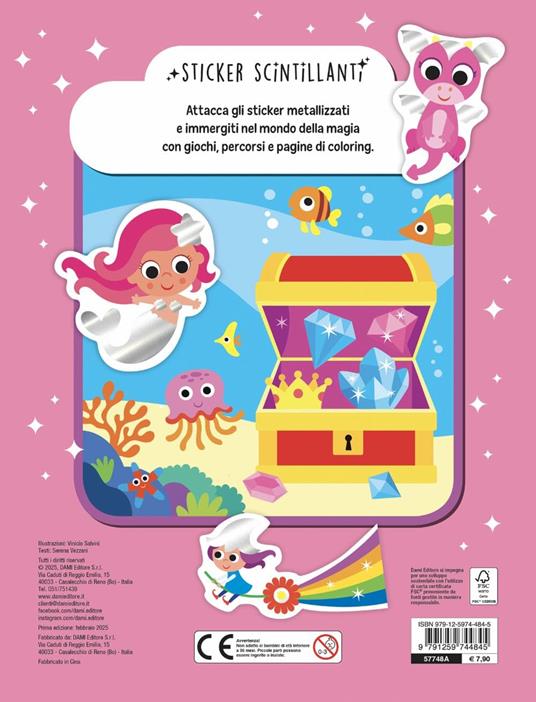 Mondi magici. Giochi, attività divertenti e tanti sticker scintillanti. Ediz. a colori - Serena Vezzani - 5