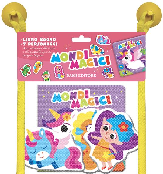 Mondi magici. Libri bagno. Ediz. illustrata. Con 7 sagome di personaggi - copertina