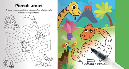 Dinosauri. Magico colore. Ediz. a colori. Con pennello ad acqua - Serena Vezzani - 3