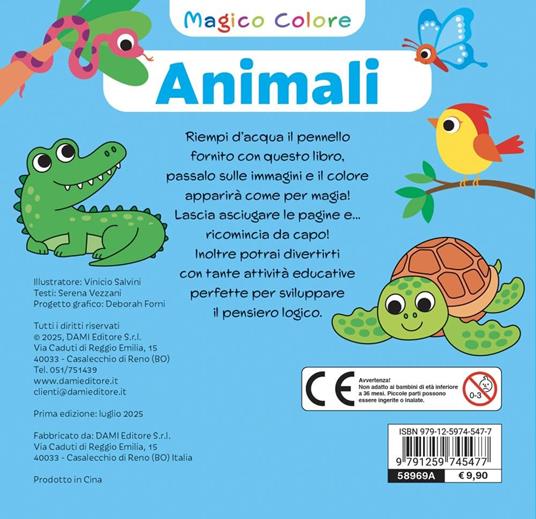 Animali. Magico colore. Con pennello ad acqua - Serena Vezzani - 5