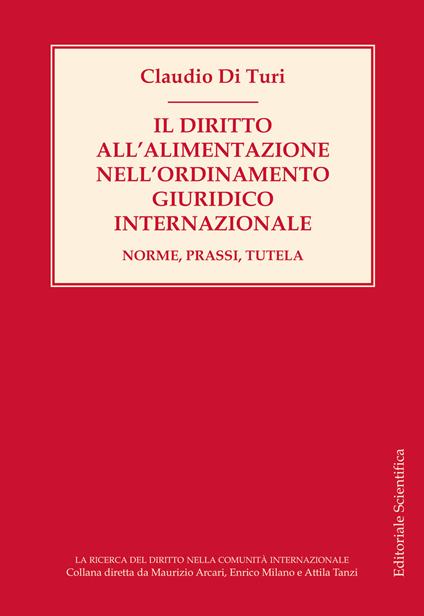 Il diritto all'alimentazione nell'ordinamento giuridico internazionale. Norme, prassi, tutela - Claudio Di Turi - copertina