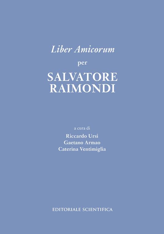 Liber Amicorum per Salvatore Raimondi - copertina