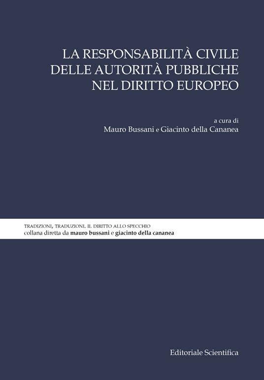 La responsabilità civile delle autorità pubbliche nel diritto europeo - copertina