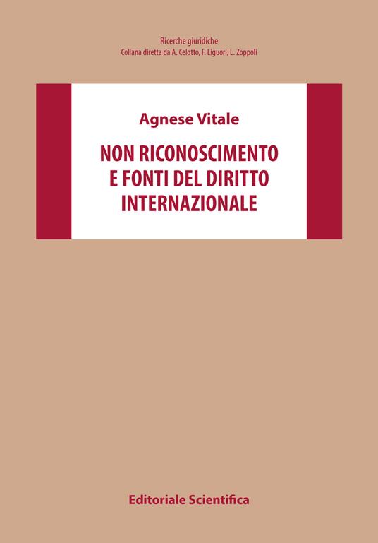 Non riconoscimento e fonti del diritto internazionale - Agnese Vitale - copertina