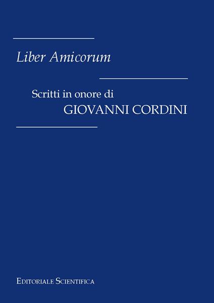 Scritti in onore di Giovanni Cordini - copertina