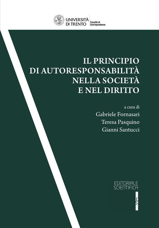Il principio di autoresponsabilità nella società e nel diritto - copertina