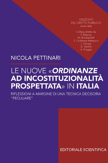Le nuove ordinanze ad incostituzionalità prospettata in Italia. Riflessioni a margine di una tecnica decisoria «peculiare» - Nicola Pettinari - copertina