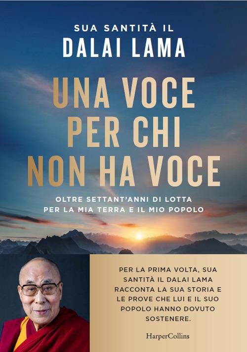 Una voce per chi non ha voce. Oltre settant’anni di lotta per la mia terra e il mio popolo - Gyatso Tenzin (Dalai Lama) - copertina