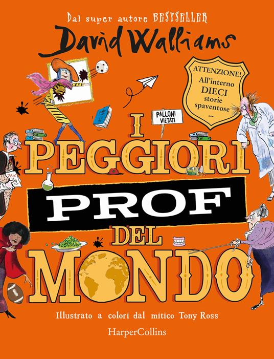 I peggiori prof del mondo - David Walliams - copertina