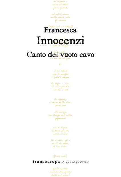 Canto del vuoto cavo - Francesca Innocenzi - copertina