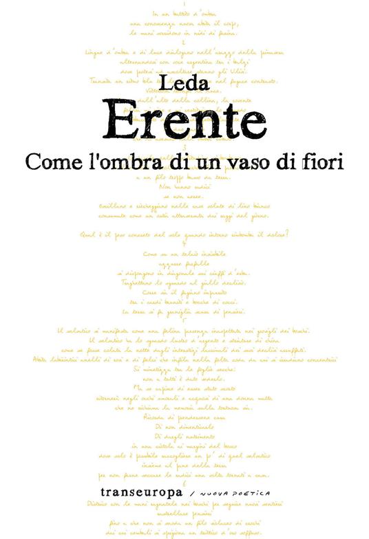 Come l'ombra di un vaso di fiori - Leda Erente - copertina