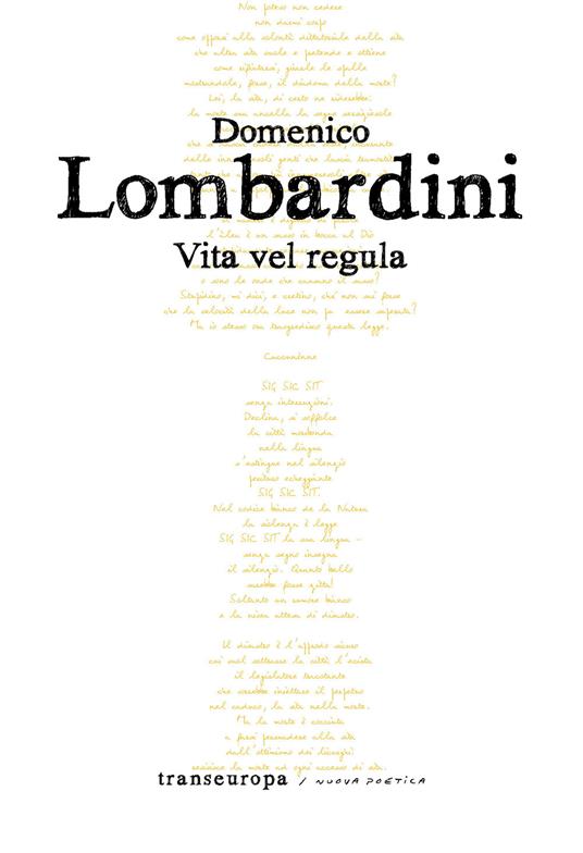 Vita vel regula - Domenico Lombardini - copertina
