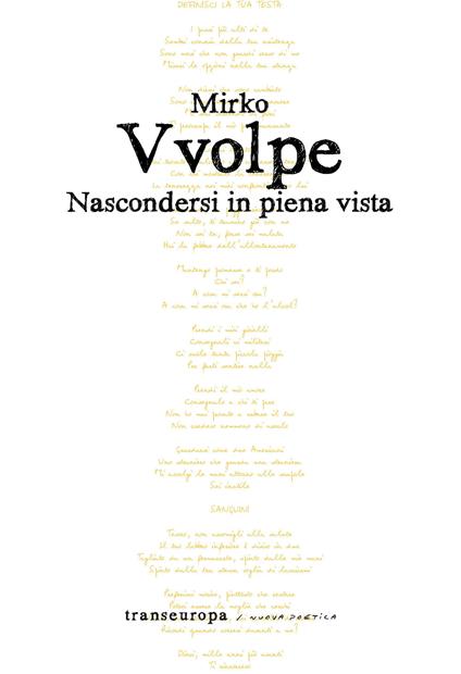 Nascondersi in piena vista - Vvolpe Mirko - copertina