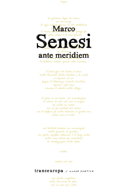 Ante meridiem - Marco Senesi - copertina