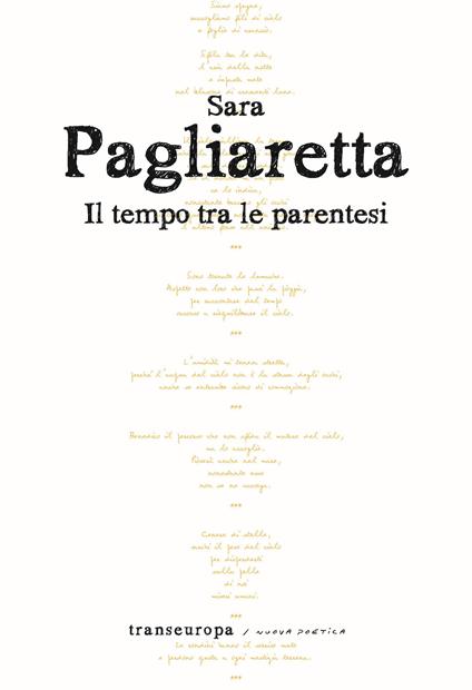 Il tempo tra le parentesi - Sara Pagliaretta - copertina