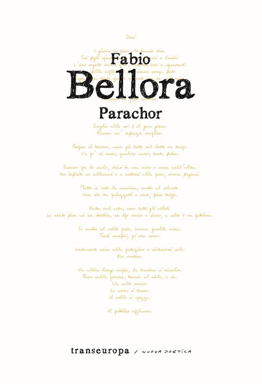 Parachor - Fabio Bellora - copertina