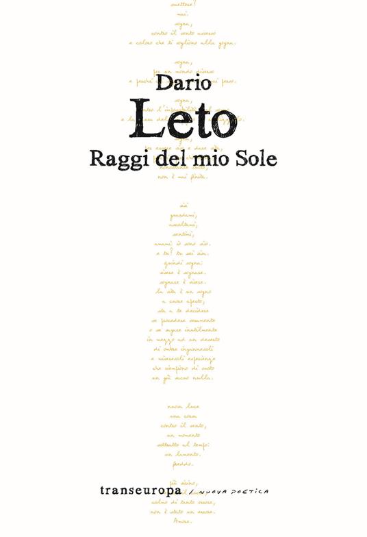 Raggi del mio Sole - Dario Leto - copertina