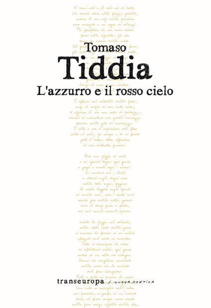 L'azzurro e il rosso cielo - Tomaso Tiddia - copertina