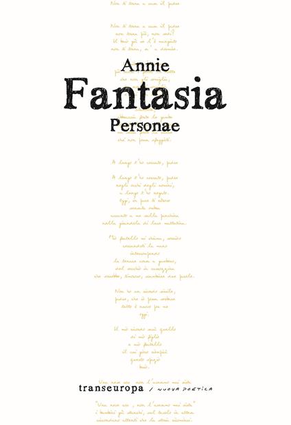 Personae - Annie Fantasia - copertina