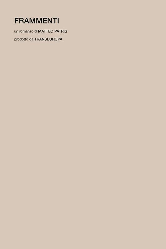 Frammenti - Matteo Patris - copertina