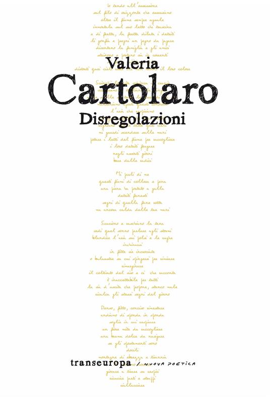 Disregolazioni - Valeria Cartolaro - copertina