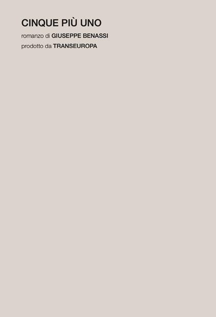 Cinque più uno - Giuseppe Benassi - copertina