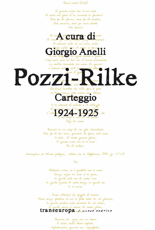 Pozzi-Rilke. Carteggio 1924-1925 - Rainer Maria Rilke,Catherine Pozzi - copertina