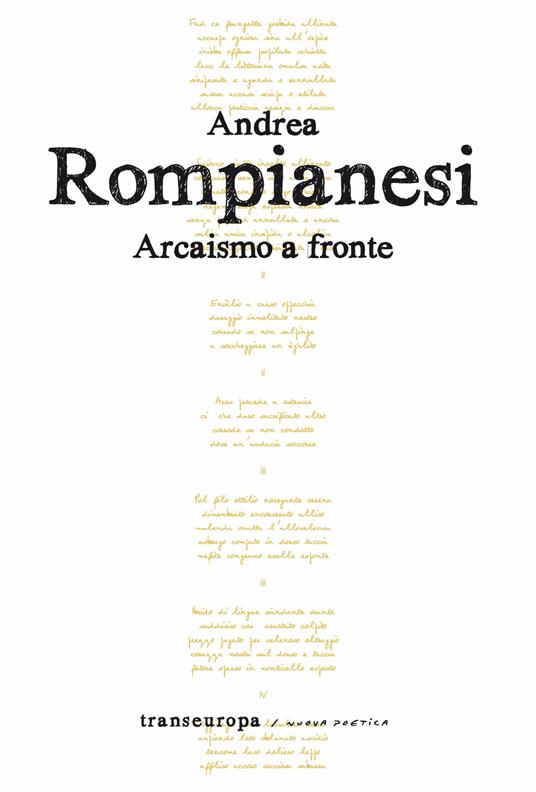 Arcaismo a fronte - Andrea Rompianesi - copertina