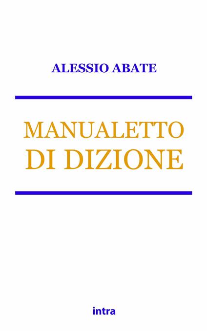 Manualetto di dizione - Alessio Abate - copertina