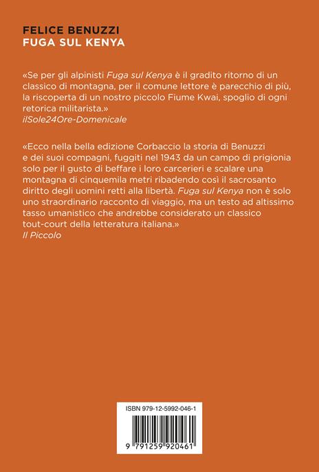 Fuga sul Kenya - Felice Benuzzi - 2