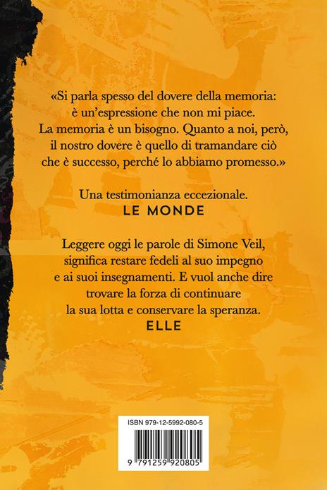 Solo la speranza lenisce il dolore - Simone Veil - 2