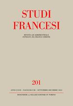 Studi francesi (2023). Vol. 201
