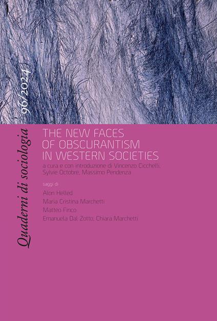 Quaderni di sociologia (2024). Vol. 96: The new faces of obscurantism in western societies - copertina