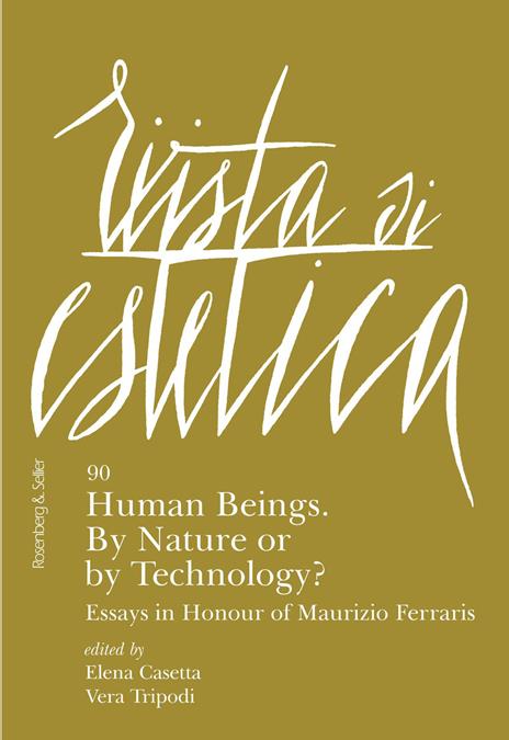 Rivista di estetica (2025). Vol. 90: Human beings. By nature or by technology? - copertina