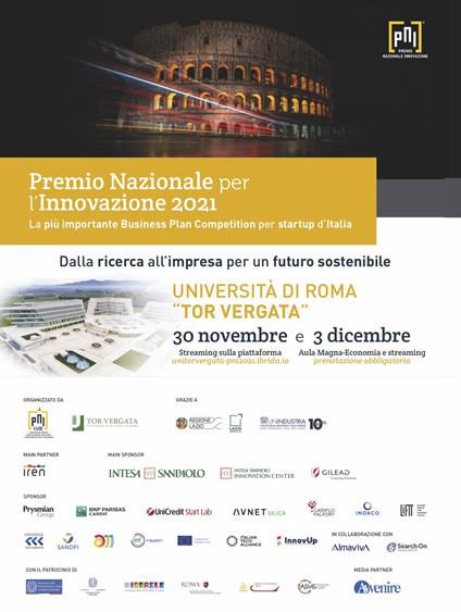 Premio Nazionale per l'Innovazione 2021. La più importante business plan competition per startup d'Italia - copertina