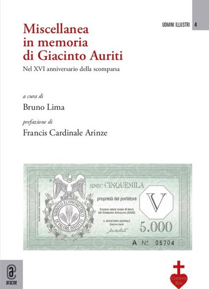 Miscellanea in memoria di Giacinto Auriti. Nel XVI anniversario della scomparsa - copertina
