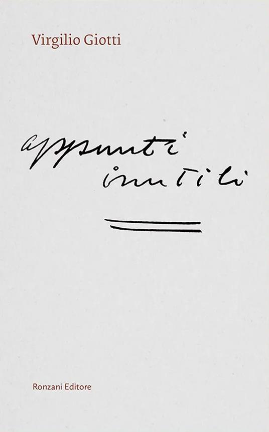 Appunti inutili - Virgilio Giotti - copertina