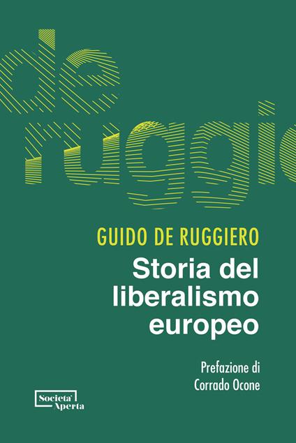 Storia del liberalismo europeo - Guido De Ruggiero - copertina