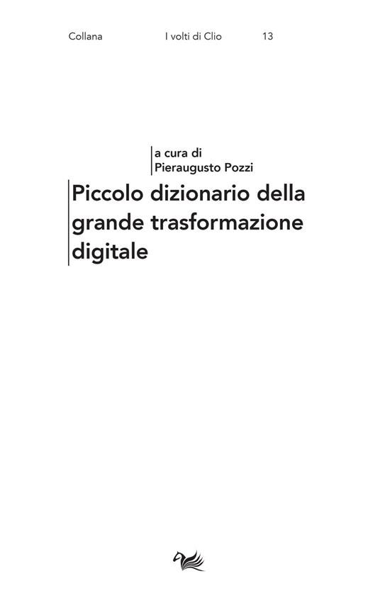 Piccolo dizionario della grande trasformazione digitale - copertina