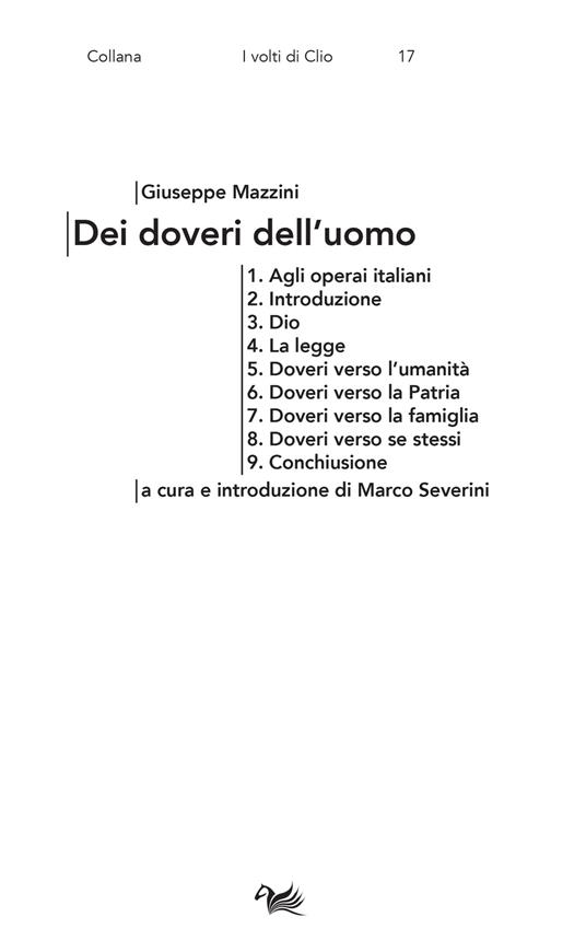 Dei doveri dell'uomo - Giuseppe Mazzini - copertina