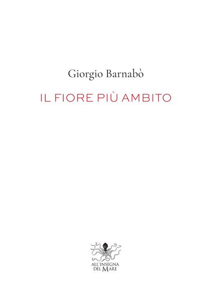 Il fiore più ambito - Giorgio Barnabò - copertina